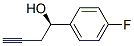 Benzenemethanol, 4-fluoro-alpha-2-propynyl-, (alphaR)- (9CI) Struktur