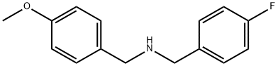 (4-FLUORO-BENZYL)-(4-METHOXY-BENZYL)-AMINE Struktur