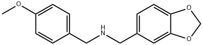 Benzo[1,3]dioxol-5-ylmethyl-(4-methoxy-benzyl)-amine Structure