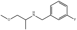 (3-FLUORO-BENZYL)-(2-METHOXY-1-METHYL-ETHYL)-AMINE Structure