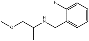 (2-フルオロベンジル)(2-メトキシ-1-メチルエチル)アミン 化学構造式