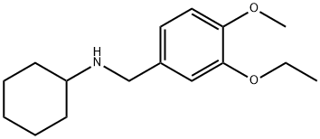 N-(3-エトキシ-4-メトキシベンジル)シクロヘキサンアミン HYDROBROMIDE 化学構造式