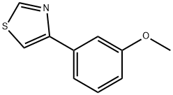 4-(间甲氧基)苯基噻唑, 35582-20-8, 结构式