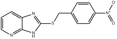 1H-IMIDAZO[4,5-B]PYRIDINE,2-[[(4-NITROPHENYL)METHYL]THIO]- Struktur