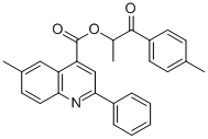 1-methyl-2-(4-methylphenyl)-2-oxoethyl 6-methyl-2-phenyl-4-quinolinecarboxylate Structure