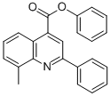 phenyl 8-methyl-2-phenyl-4-quinolinecarboxylate 化学構造式