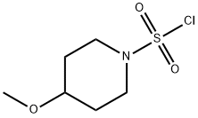 4-メトキシ-1-ピペリジンスルホニルクロリド 化学構造式