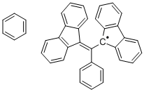 BDPA-ベンゼン錯体(1:1), フリーラジカル 化学構造式