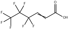 2H,3H-PERFLUOROHEX-2-ENOIC ACID, 356-03-6, 结构式