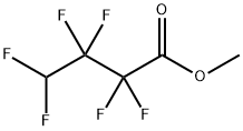 2,2,3,3,4,4-ヘキサフルオロブタン酸メチル 化学構造式