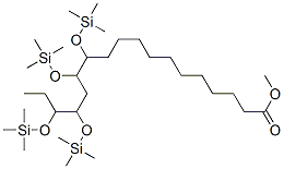 12,13,15,16-Tetrakis[(trimethylsilyl)oxy]octadecanoic acid methyl ester 结构式