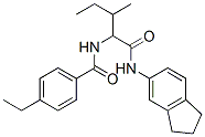 Benzamide, N-[1-[[(2,3-dihydro-1H-inden-5-yl)amino]carbonyl]-2-methylbutyl]-4-ethyl- (9CI) 结构式