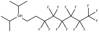 二异丙基(3,3,4,4,5,5,6,6,7,7,8,8,8-十三氟辛基)硅烷, 356056-14-9, 结构式