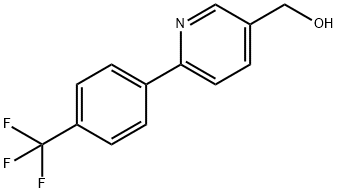 (6-[4-(TRIFLUOROMETHYL)PHENYL]PYRIDIN-3-YL)METHANOL 化学構造式