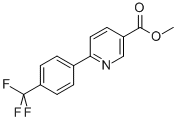 3-PYRIDINECARBOXYLIC ACID, 6-[4-(TRIFLUOROMETHYL)PHENYL]-, METHYL ESTER Structure