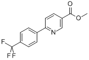 3-PYRIDINECARBOXYLIC ACID, 6-[4-(TRIFLUOROMETHYL)PHENYL]-, METHYL ESTER 结构式