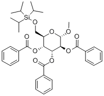 356060-80-5 甲基 6-O-[三(1-甲基乙基)硅烷基]-ALPHA-D-吡喃葡萄糖苷三苯甲酸酯