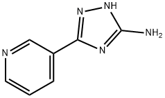 3-(3-ピリジニル)-1H-1,2,4-トリアゾール-5-アミン 化学構造式