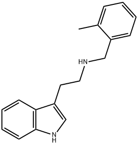 [2-(1 H-INDOL-3-YL)-ETHYL]-(2-METHYL-BENZYL)-AMINE Struktur