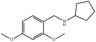N-(2,4-ジメトキシベンジル)シクロペンタンアミン 化学構造式