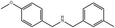 N-(4-甲氧基苄基)-1-(3-甲基苯基)甲胺, 356093-95-3, 结构式
