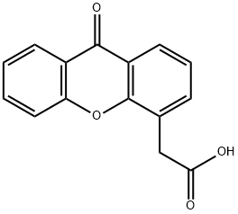 xanthenone-4-acetic acid Structure