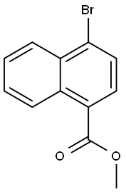 4-ブロモ-1-ナフトエ酸メチル 化学構造式