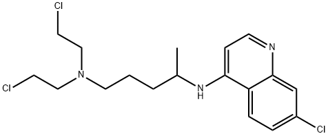 1,4-Pentanediamine, N1,N1-bis(2-chloroethyl)-N4-(7-chloro-4-quinolinyl )- Structure