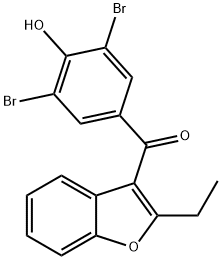 BENZBROMARONE Structure