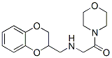 4-[N-(1,4-Benzodioxan-2-ylmethyl)glycyl]morpholine 结构式