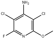 3,5-dichloro-2-fluoro-6-Methoxy-pyridin-4-aMine Structure