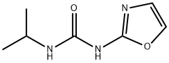 1-イソプロピル-3-(2-オキサゾリル)尿素 化学構造式