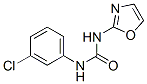 1-(m-Chlorophenyl)-3-(2-oxazolyl)urea 结构式