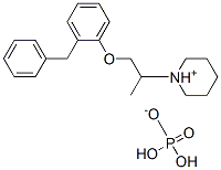 1-[2-(2-benzylphenoxy)-1-methylethyl]piperidinium dihydrogen phosphate Structure