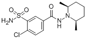 4-CHLORO-N-((2R,6R)-2,6-DIMETHYL-PIPERIDIN-1-YL)-3-SULFAMOYL-BENZAMIDE Structure