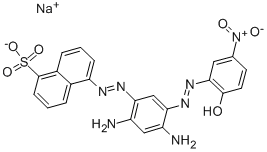 Natrium-5-(2,4-diamino-5-(2-hydroxy-5-nitrophenylazo)phenylazo)naphthalin-1-sulfonat