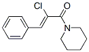 Piperidine, 1-(2-chloro-1-oxo-3-phenyl-2-propenyl)- (9CI) 化学構造式