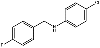 4-Chloro-N-(4-fluorobenzyl)aniline, 97% Structure