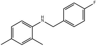 N-(4-氟苄基)-2,4-二甲基苯胺 结构式