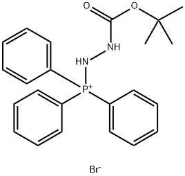 1-(T-BUTYLOXYCARBONYL)-2-TRIPHENYLPHOSPHONIUMHYDRAZINE BROMIDE Structure