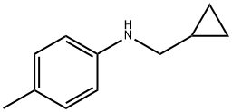 Benzenamine, N-(cyclopropylmethyl)-4-methyl- (9CI) Struktur