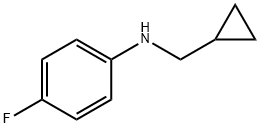 N-(环丙基甲基)-4-氟苯胺 结构式