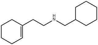 (2-シクロヘキス-1-エン-1-イルエチル)(シクロヘキシルメチル)アミン 化学構造式