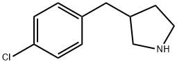 3-(4-chlorobenzyl)pyrrolidine 结构式