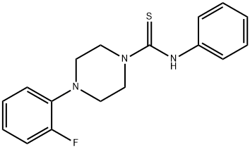 4-(2-fluorophenyl)-N-phenyltetrahydro-1(2H)-pyrazinecarbothioamide Structure