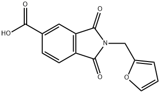 2-(2-FURYLMETHYL)-1,3-DIOXOISOINDOLINE-5-CARBOXYLIC ACID Structure