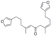 (3Z,7E)-1,11-ジ(3-フリル)-4,8-ジメチル-3,7-ウンデカジエン-6-オン 化学構造式