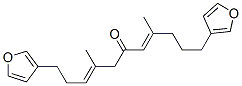 (3E,7E)-1,11-Di(3-furyl)-4,8-dimethyl-3,7-undecadien-6-one 结构式