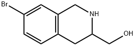 7-BROMO-1,2,3,4-TETRAHYDRO-3-ISOQUINOLINEMETHANOL Structure