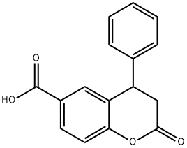 6-CARBOXYL-4-PHENYL-3,4-DIHYDROCOUMARIN,356782-33-7,结构式